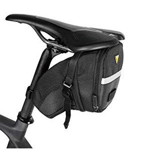 Topeak Aero Wedge Pack Saddle Bag, Strap Fit, Large, Black