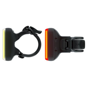 Knog Blinder Twinpack Square Front and Rear Light Kit, Black, One Size