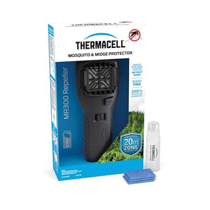 Thermacell MR300 Mosquito & Midge Protector, Includes 1 Repeller + 12-Hour Fuel Cartridge + 3 Mats