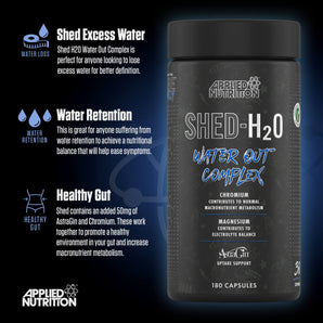 Applied Nutrition Shed H20 Water Out - 180 Capsules