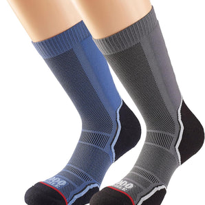 1000 Mile Unisex Twin Pack Trek Walking Socks