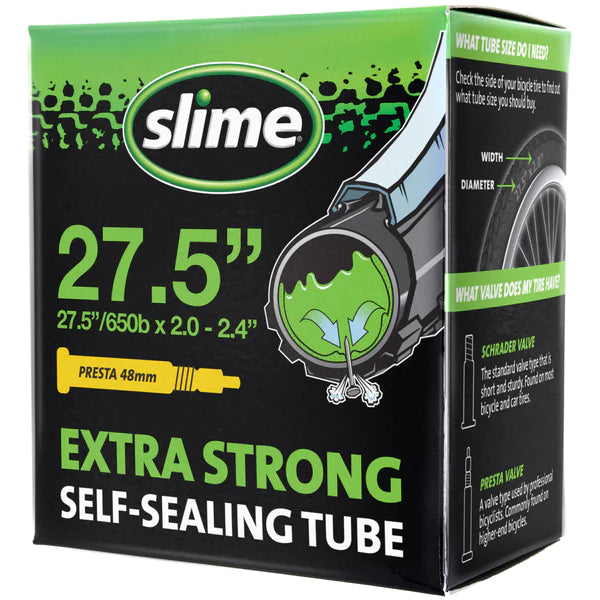 Slime Extra Strong Self-Healing Bike Tube - 27.5" x 2.0-2.40" Presta