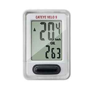 Cateye White Wireless Bike Odometer