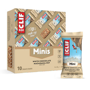 CLIF BAR Minis - White Chocolate Macadamia Nut - Plant Based Protein - 10 x 28 g